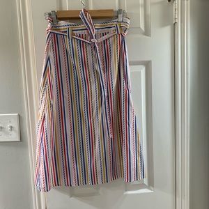 Rainbow stripe midi skirt from ModCloth!